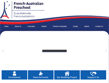 Tablet Screenshot of frenchaustralianpreschool.com.au